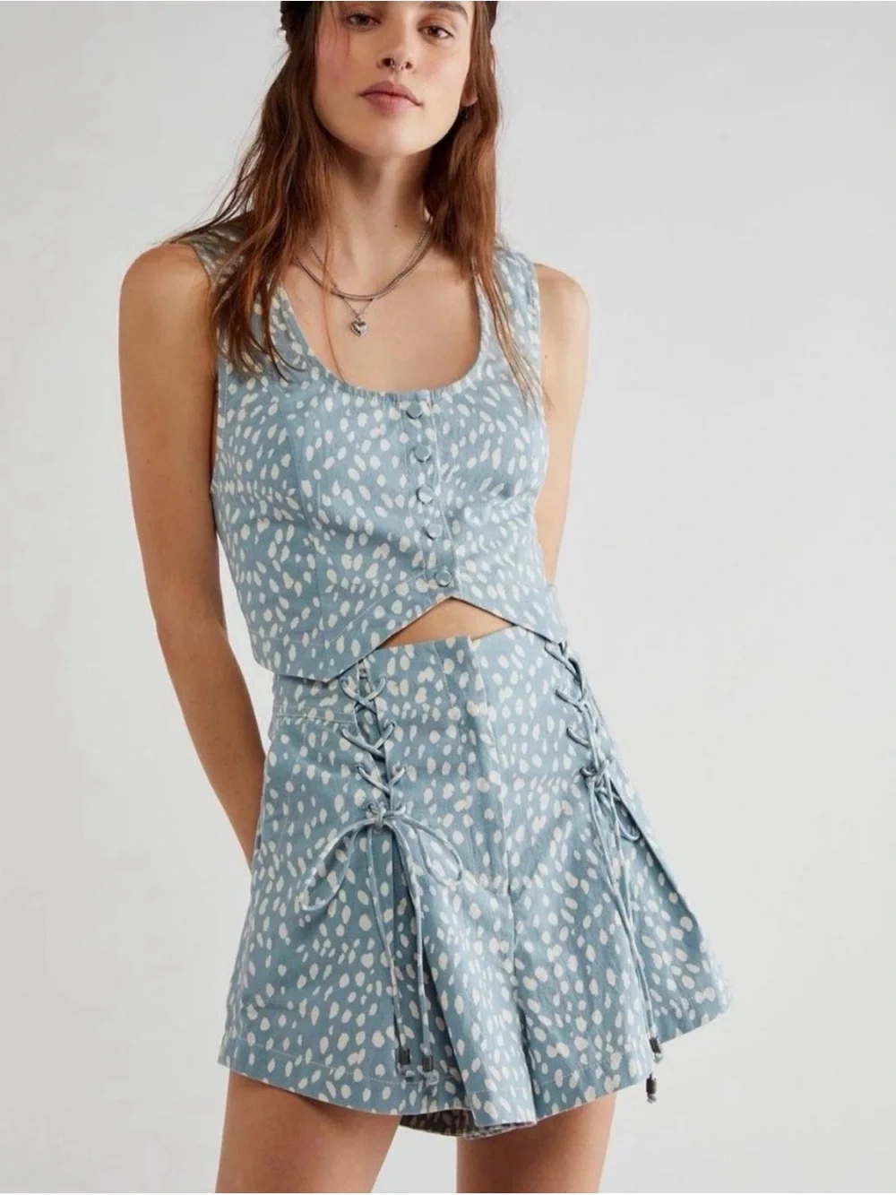 NWT Free People Bennett Set Cloud Combo Size 12